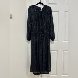 H&M Black Sequin Dress - XXL